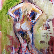 femme de dos turban