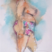 Femme foulard