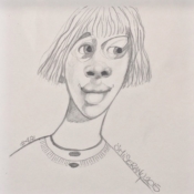 Titeface #481/fait partie d&#039;un triptyque violacé