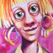 Titeface de la fille en rose  2018, ÖMiserany©