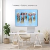 a chute 5 titeface,-2011-2019 , ÖMiserany©
36&quot; x 48&quot;x 2&quot;, mixte sur toile