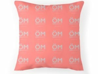 #3_Nénuphar_ÖMiserany®2014 corail coussin grand motif logo ÖMISERANY 