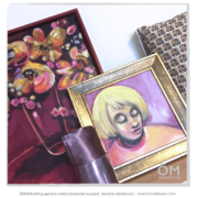 idée présentation visuel- violet duo omiserany-