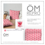 #24_TendresseÖMiserany©2020 coeur rouge-rose ÖM_REPRO collection-tendresse-omiserany