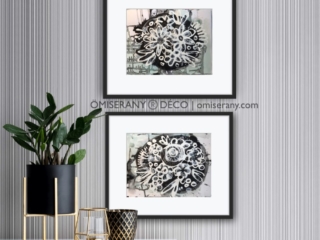 DUO No 24-mandalas-A-B-2021 IMPRESSION sur demande, 8X10
